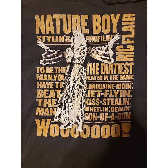 Mens Wrestle Mania Ric Flair Nature Boy T-Shirt XL Graphic 90s Retro - Picture 4 of 5